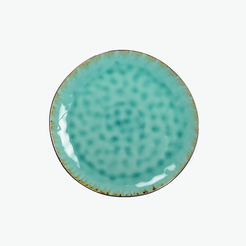 Turquoise bord 27 cm